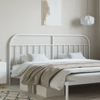 38.2 Inch Metal Headboard, Farmhouse Rustic Style