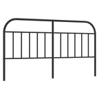38.2 Inch Metal Headboard, Farmhouse Rustic Style