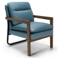 Modern Accent Armchair Lounge Chair with Rubber Wood Legs - 34.5 x 26.5 x 36