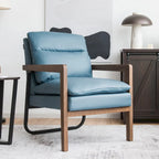 Modern Accent Armchair Lounge Chair with Rubber Wood Legs - 34.5 x 26.5 x 36
