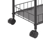 Carrello contenitore stretto a 6 livelli con ruote bloccabili