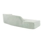 Curved Chaise Lounge with Boucle Upholstery
