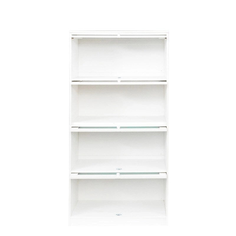 Meuble de rangement de bureau avec portes vitrées et étagères