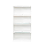 Meuble de rangement de bureau avec portes vitrées et étagères