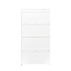 Meuble de rangement de bureau avec portes vitrées et étagères