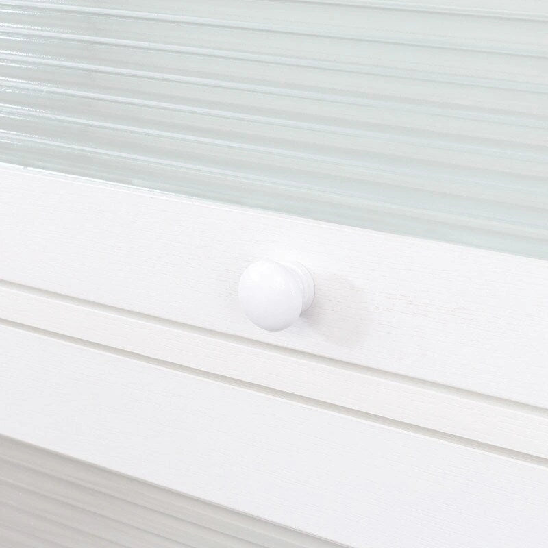 Meuble de rangement de bureau avec portes vitrées et étagères