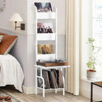 Hohes Plattenspielerregal mit Vinyl-Aufbewahrung - 19.68 x 15.35 x 56.69 Inches