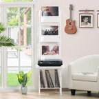 Hohes Plattenspielerregal mit Vinyl-Aufbewahrung - 19.68 x 15.35 x 56.69 Inches