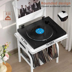 Hohes Plattenspielerregal mit Vinyl-Aufbewahrung - 19.68 x 15.35 x 56.69 Inches
