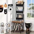 Hohes Plattenspielerregal mit Vinyl-Aufbewahrung - 19.68 x 15.35 x 56.69 Inches