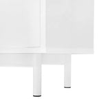 Storage Cabinet with 2 Doors and 2 Drawers, Adjustable Shelves