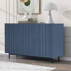 Storage Cabinet with 2 Doors and 2 Drawers, Adjustable Shelves