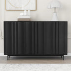 Storage Cabinet with 2 Doors and 2 Drawers, Adjustable Shelves