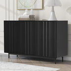 Storage Cabinet with 2 Doors and 2 Drawers, Adjustable Shelves