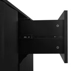 Storage Cabinet with 2 Doors and 2 Drawers, Adjustable Shelves