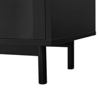 Storage Cabinet with 2 Doors and 2 Drawers, Adjustable Shelves