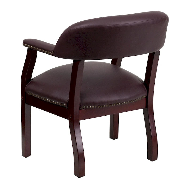 Upholstered Conference Chair with Nailhead Trim