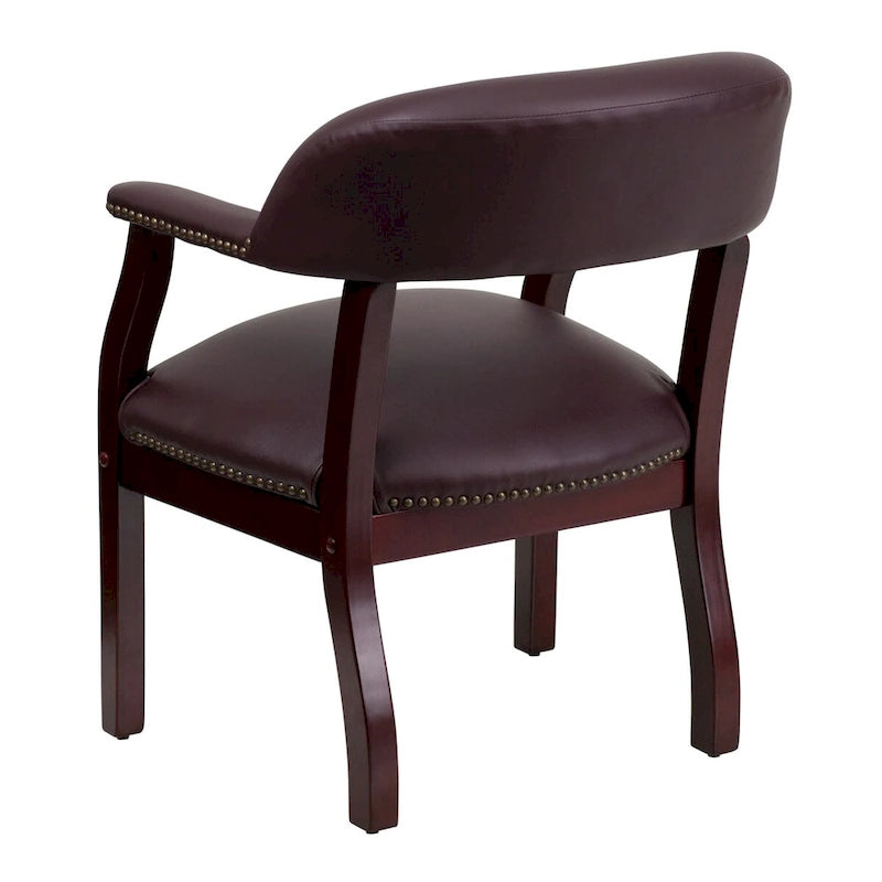 Upholstered Conference Chair with Nailhead Trim