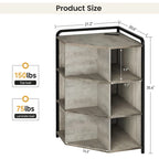 Corner Cabinet with USB Charging Ports and Outlets