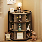Corner Cabinet with USB Charging Ports and Outlets