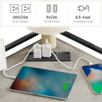 Corner Cabinet with USB Charging Ports and Outlets