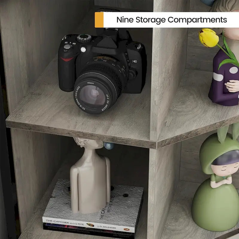 Corner Cabinet with USB Charging Ports and Outlets