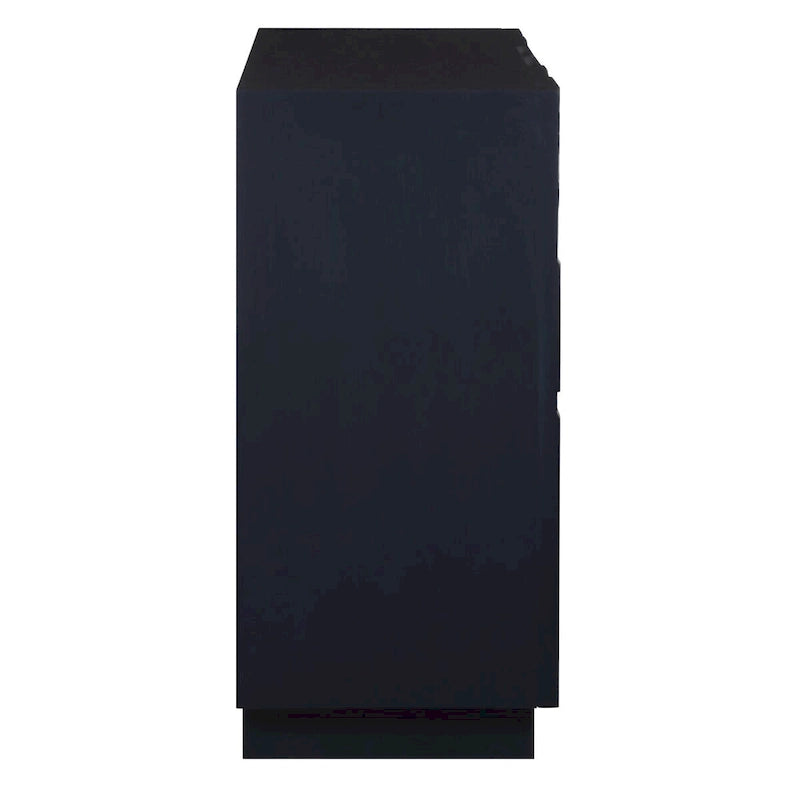 2-Door Glossy Blue Storage Cabinet - 34"H x 30"W x 16"D