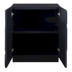 2-Door Glossy Blue Storage Cabinet - 34"H x 30"W x 16"D